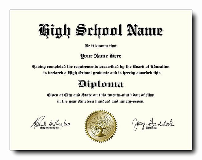 High School Diploma Certificate Template Luxury Fake High School Diplomas and Transcripts as Low as $49 Each