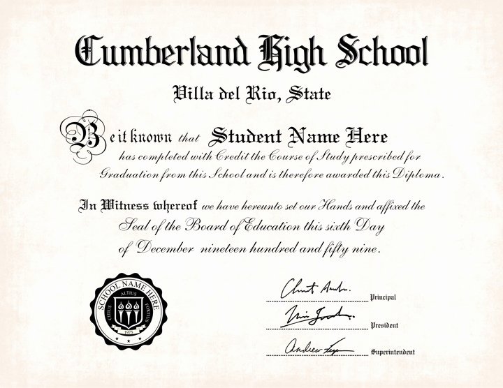 High School Graduation Certificate Template Lovely 37 High School Diploma Template 2019 Free Doc