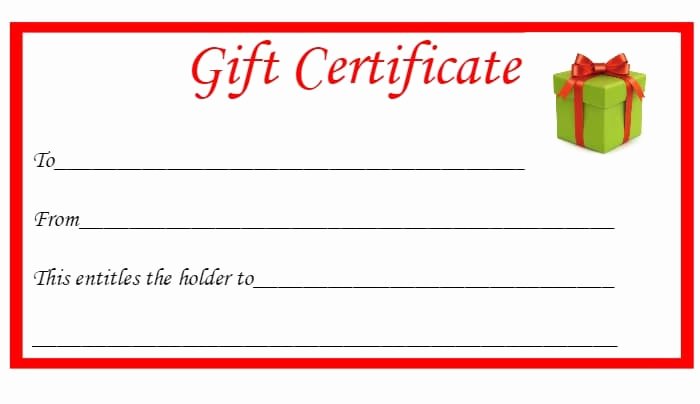 Holiday Gift Certificate Template New Free Christmas Printable Gift Certificates the Diary