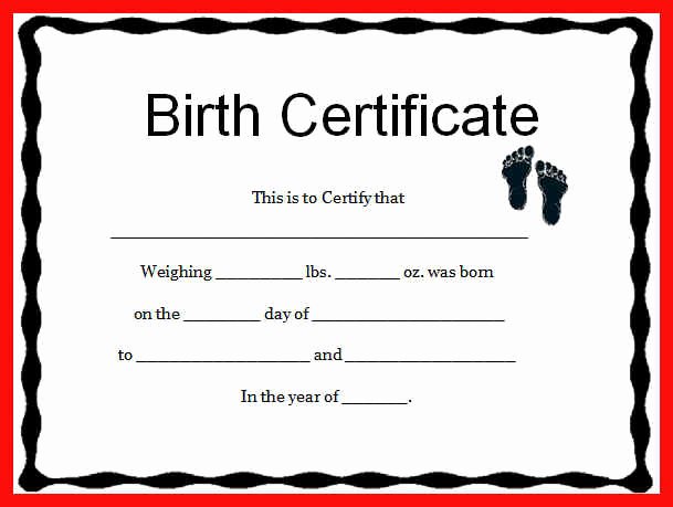 Home Birth Certificate Template Best Of Birth Certificate Template