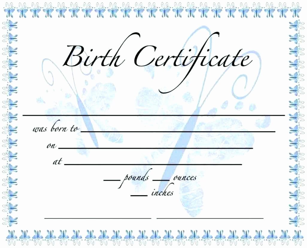 Home Birth Certificate Template Elegant Blank Birth Certificate Template Template Update234