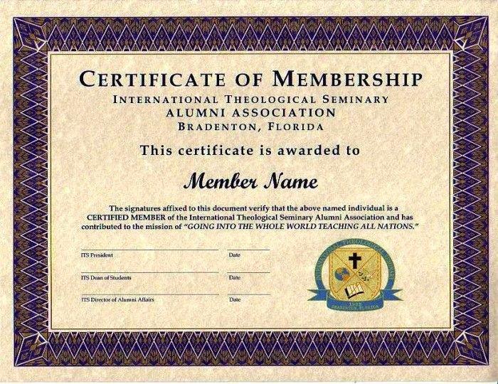 Honorary Life Membership Certificate Template Elegant Purple Certificate Membership Template 700×540
