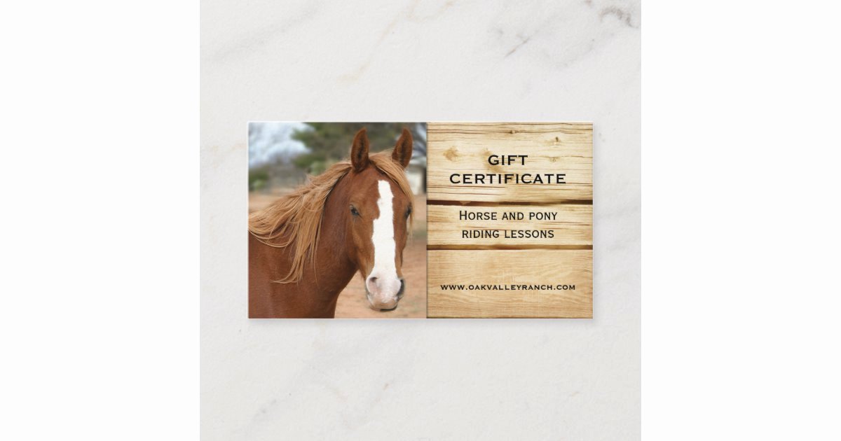 Horseback Riding Lesson Gift Certificate Template New Horse Riding Lessons Gift Certificate Template