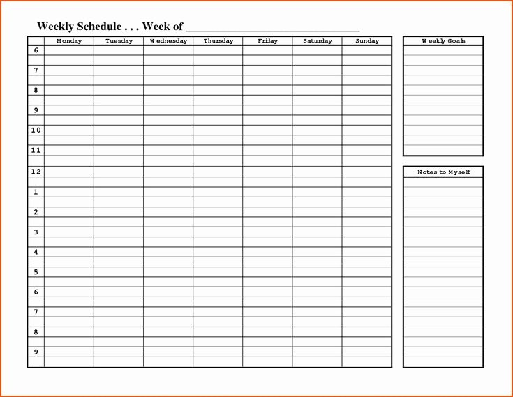 Hourly Calendar Template Best Of Weekly Hourly Planner Template Word