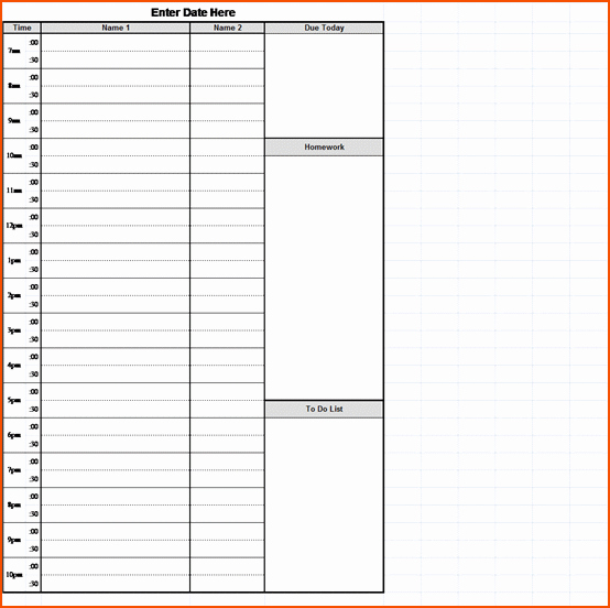 Hourly Calendar Template Lovely 3 Hourly Schedule Template Bookletemplate