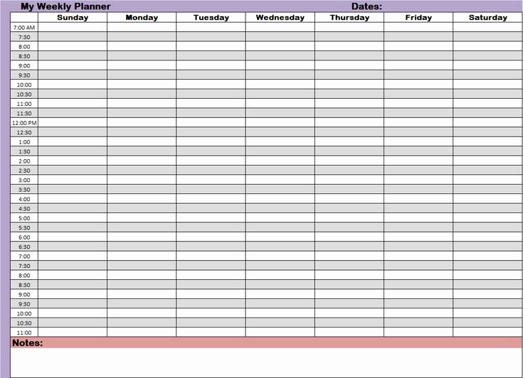 Hourly Weekly Planner Fresh Weekly Hourly Time Management Sheet