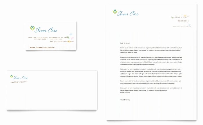 House Cleaning Gift Certificate Template Elegant Elder Care &amp; Nursing Home Business Card &amp; Letterhead