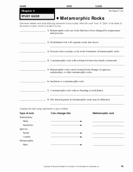 Igneous Rock Worksheet Luxury Igneous and Metamorphic Lesson Plans &amp; Worksheets