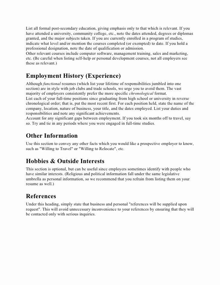 Incomplete Degree Resume Awesome Resume Preparation Tips