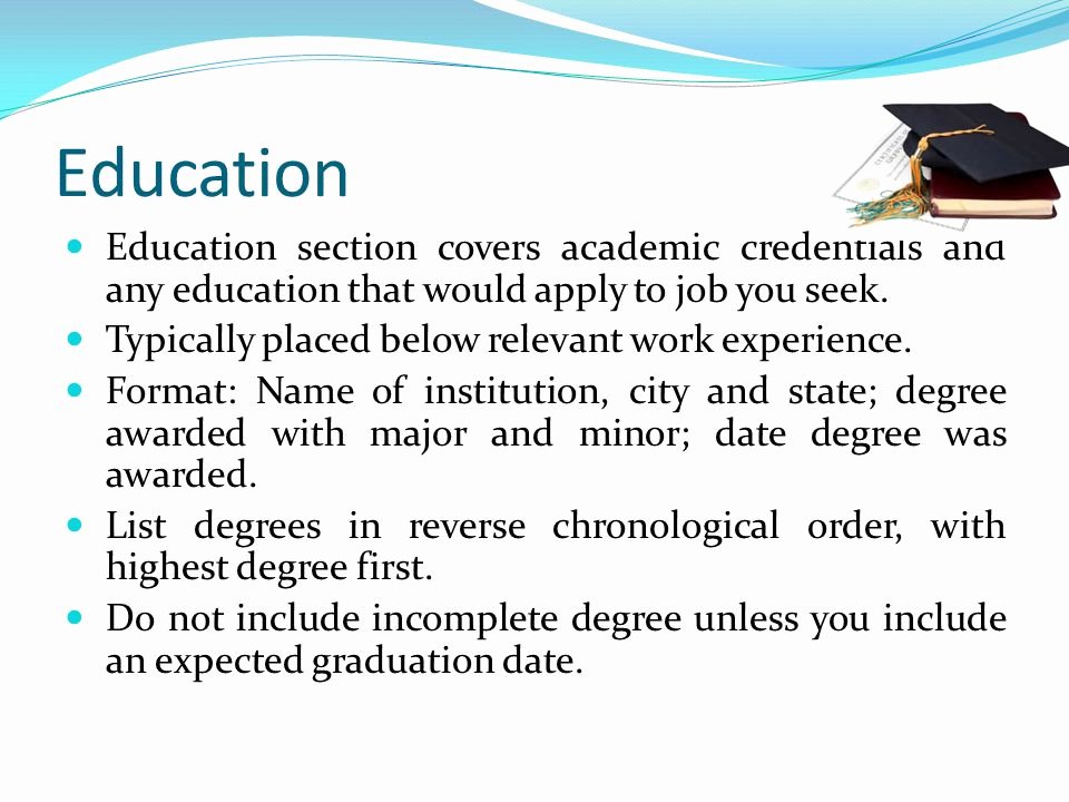 Incomplete Degree Resume Luxury Resume Education Section In Plete Degree