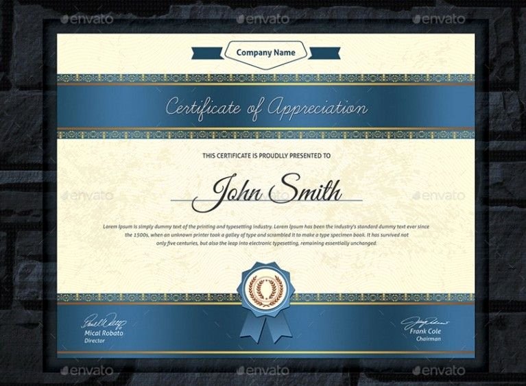 Indesign Certificate Template Free Lovely 20 Professional Certificate Template Psd Indesign and