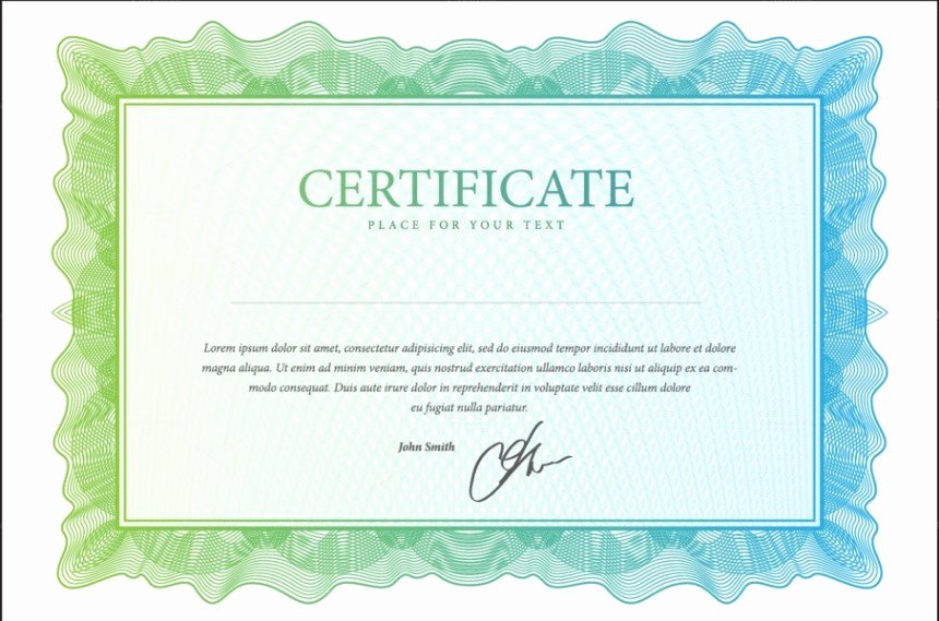 Indesign Gift Certificate Template Elegant 10 Blank Certificate Template Psd Word Eps and Indesign