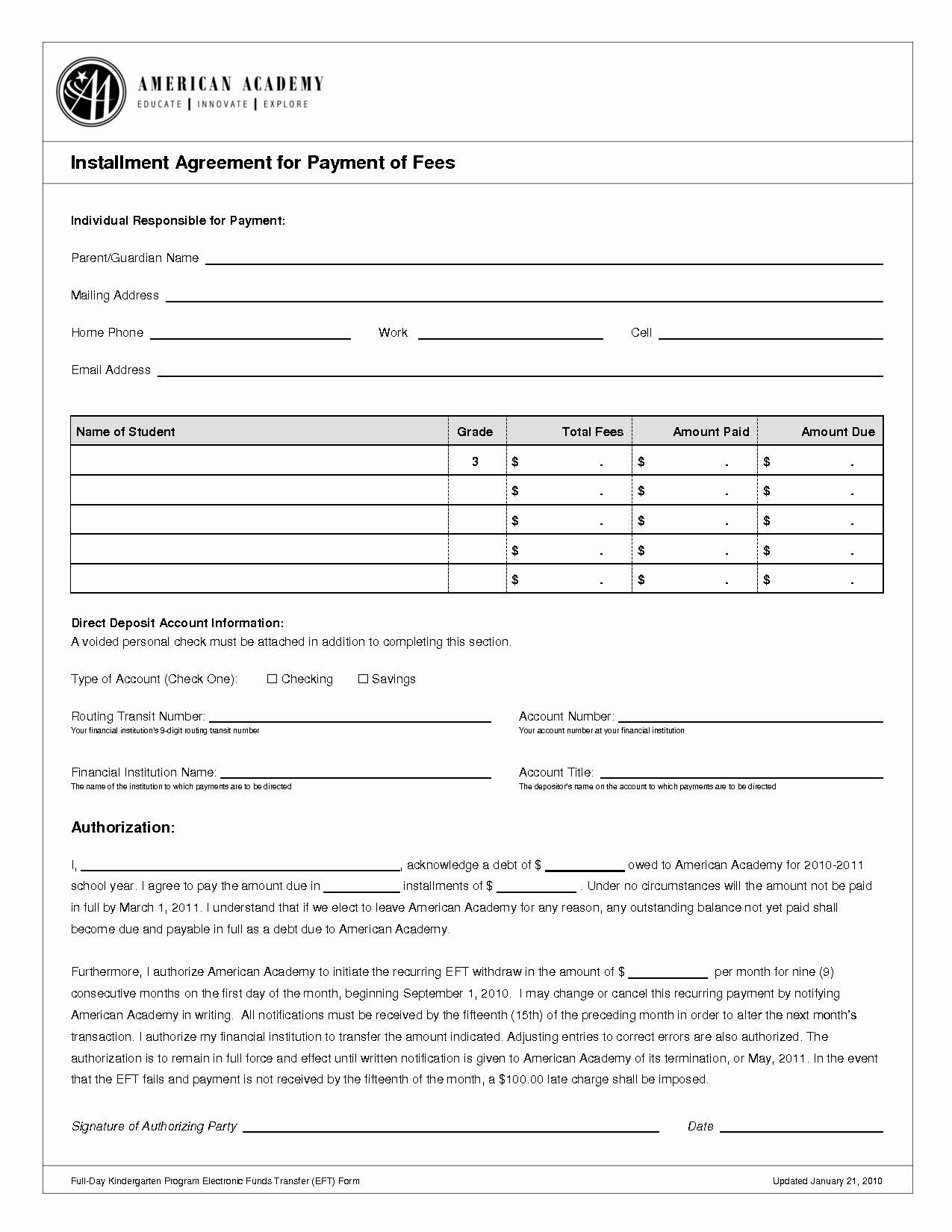 Installment Payment Agreement Elegant Sample Letter Of Installment Payment Agreement