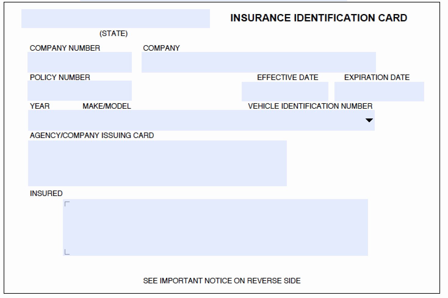 Insurance Card Template Elegant Download Auto Insurance Card Template Wikidownload