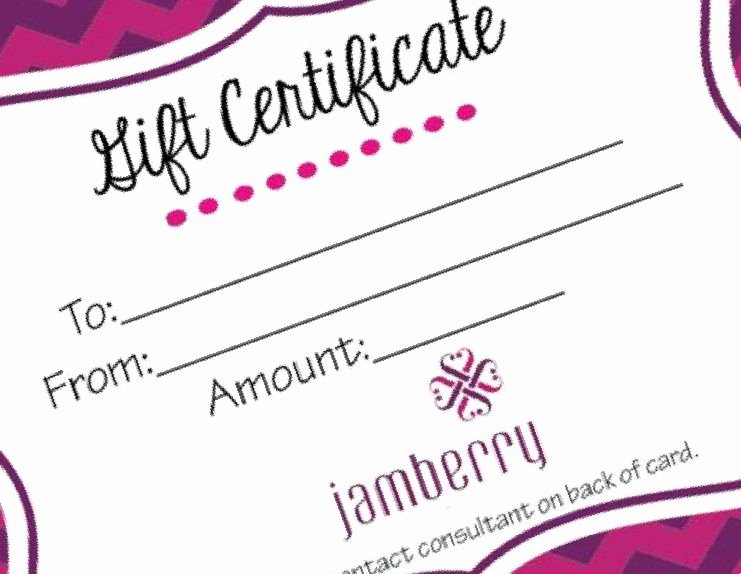 Jamberry Gift Certificate Template Best Of 30 Nail Gift Certificate Design Stylepics