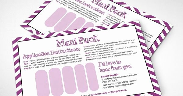 Jamberry Gift Certificate Template Unique Printable Customizable Jamberry Mani Pack Card Jamberry