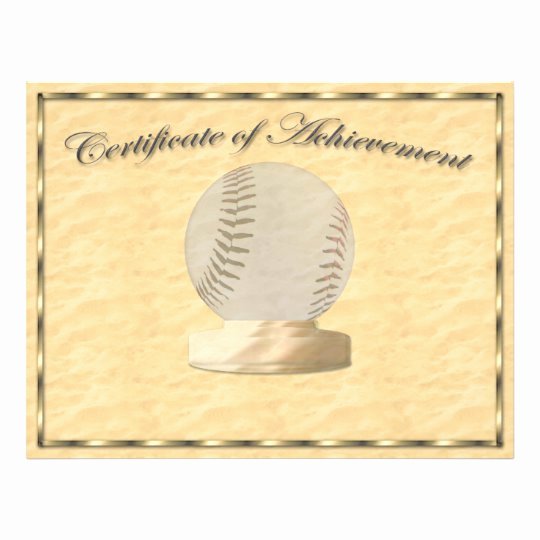 Junior Achievement Certificate Of Achievement Template Lovely Baseball Certificate Of Achievement Flyer