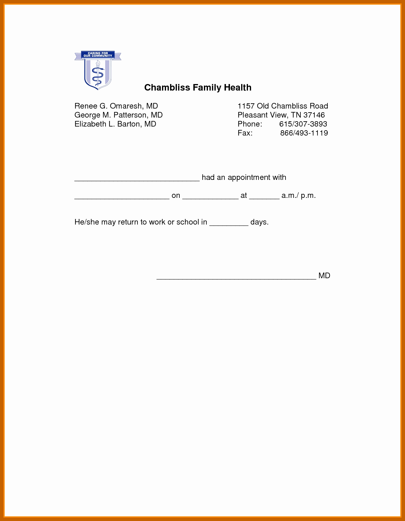 Printable Blank Kaiser Doctors Note Printable World Holiday