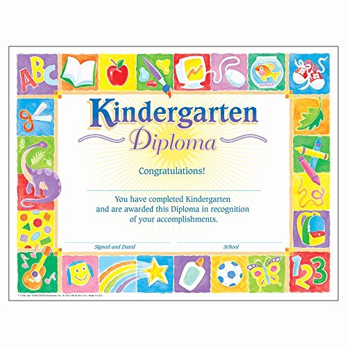 Kindergarten Certificate Free Printable Elegant Kindergarten Graduation Certificates Amazon