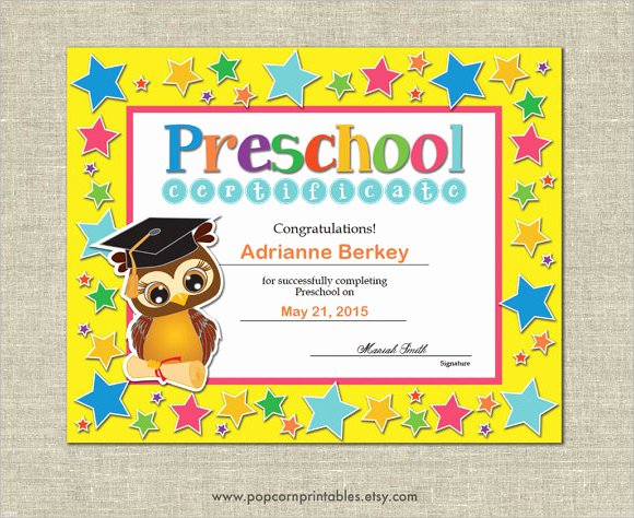 Kindergarten Certificates Of Completion Inspirational Free 19 Graduation Certificates In Illustrator