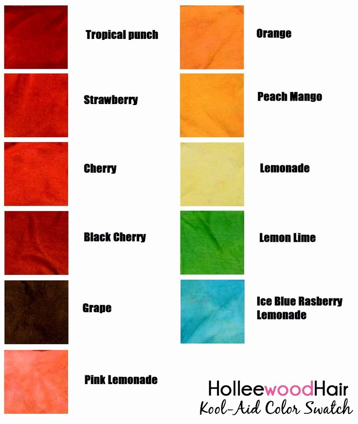 Kool Aid Hair Dye Color Chart Fresh 72 Best Kool Aid Hair Dye Images On Pinterest