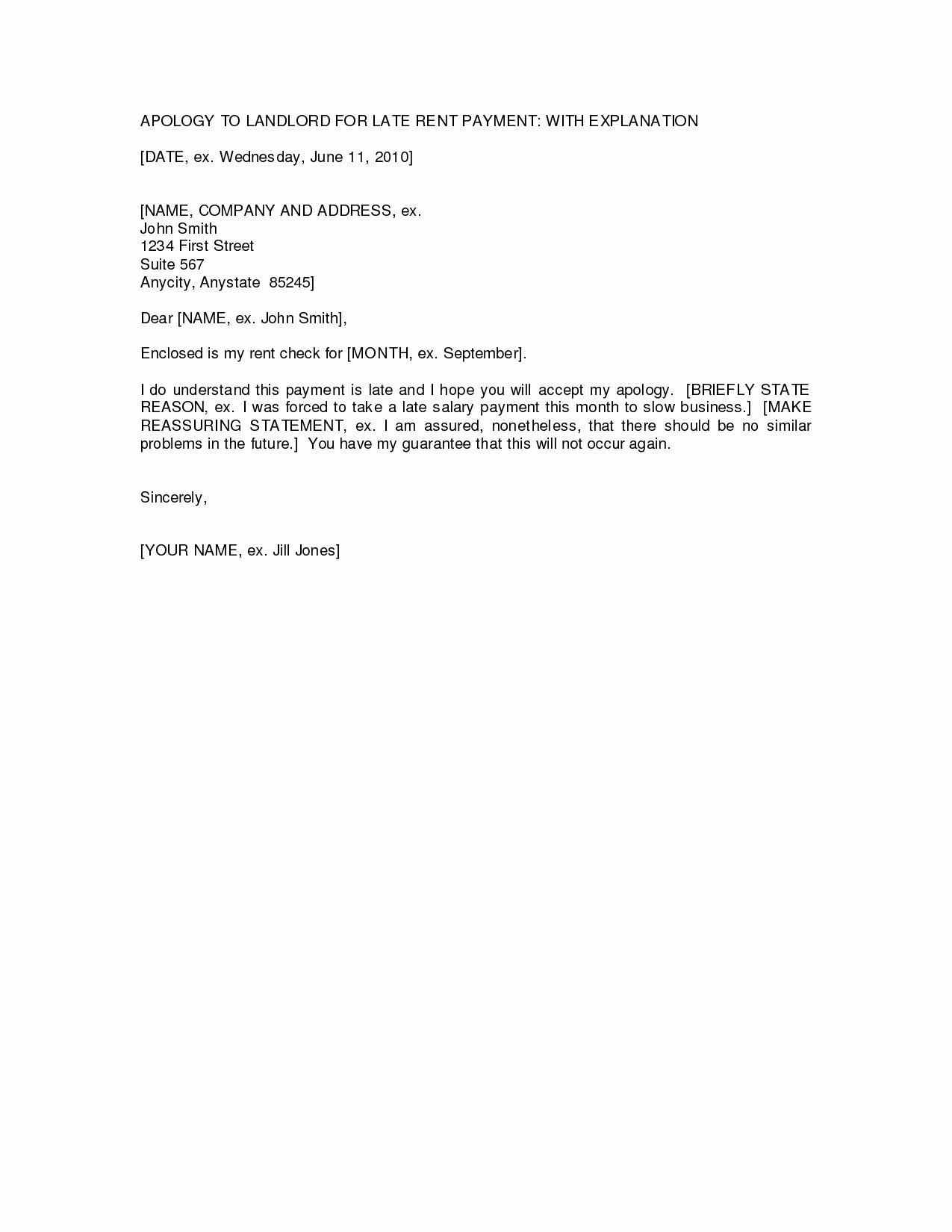 Late Payment Explanation Letter for Mortgage Fresh 28 Of Late Payment Letter Template