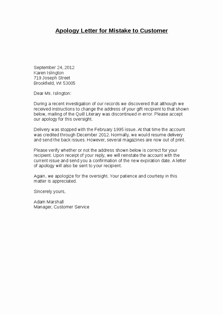 Letter for Explanation Of Mistake Made New 8 Letters Mistake Sample Letters Word