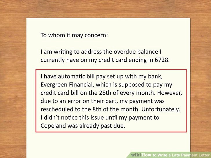 Letter Of Explanation for Late Payments Unique How to Write A Late Payment Letter 9 Steps with