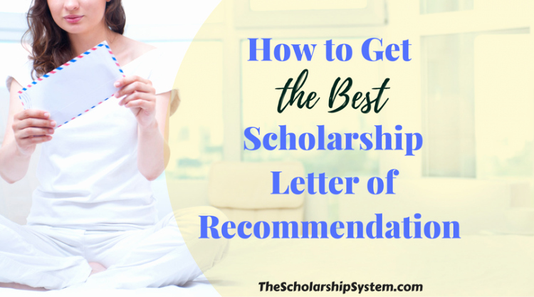 scholarship letter of re mendation