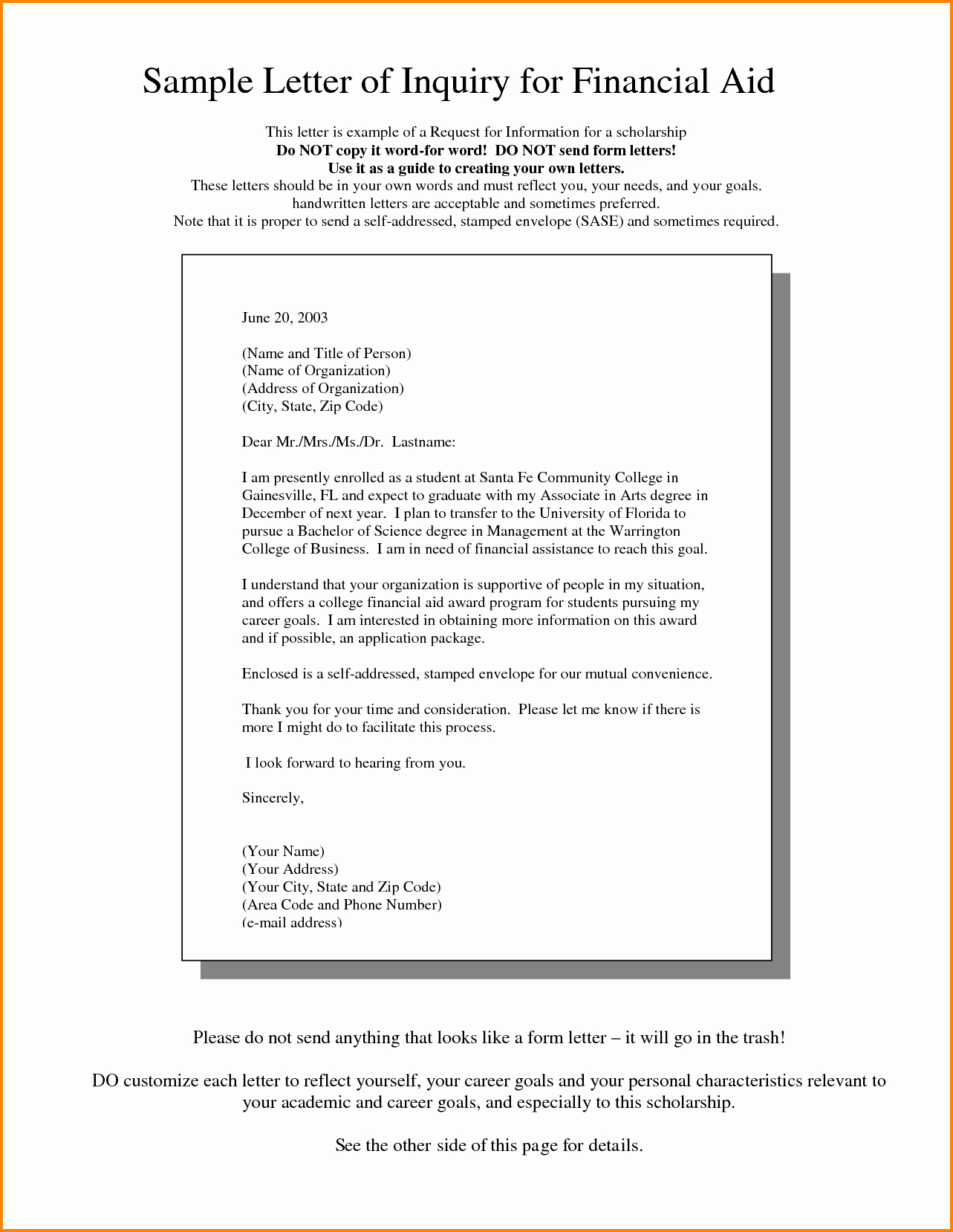 Letter Of Financial Need Elegant 8 How to Write A Letter asking for Financial Support