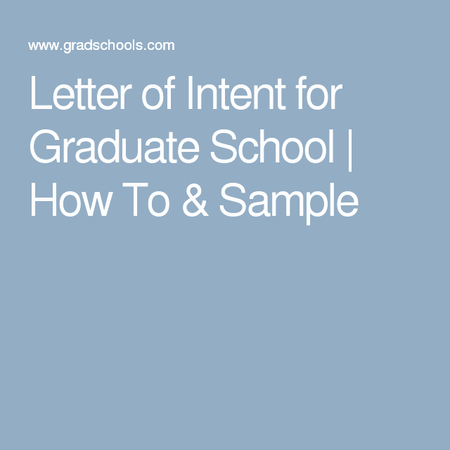 Letter Of Intent for Grad School Examples Best Of Letter Of Intent for Graduate School