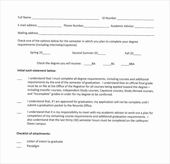 Letter Of Intent for Grad School New Letter Intent Graduate School 7 Free Samples