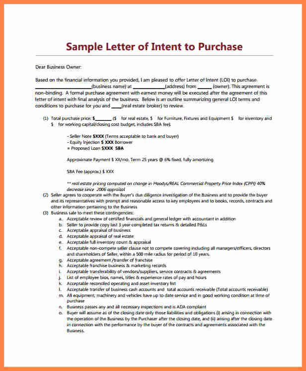 Letter Of Intent to Purchase Real Estate Inspirational 10 Letter Of Intent for Real Estate Purchase Template