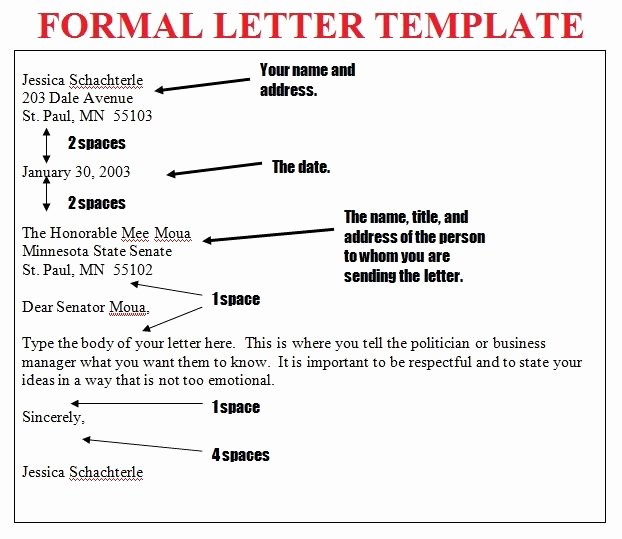 Letter to the Editor Template for Students Lovely format Of formal Letter for School Google Search