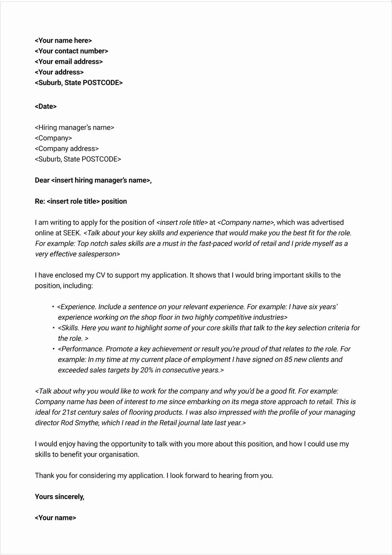 Letter to the Editor Template for Students New Free Cover Letter Template Seek Career Advice
