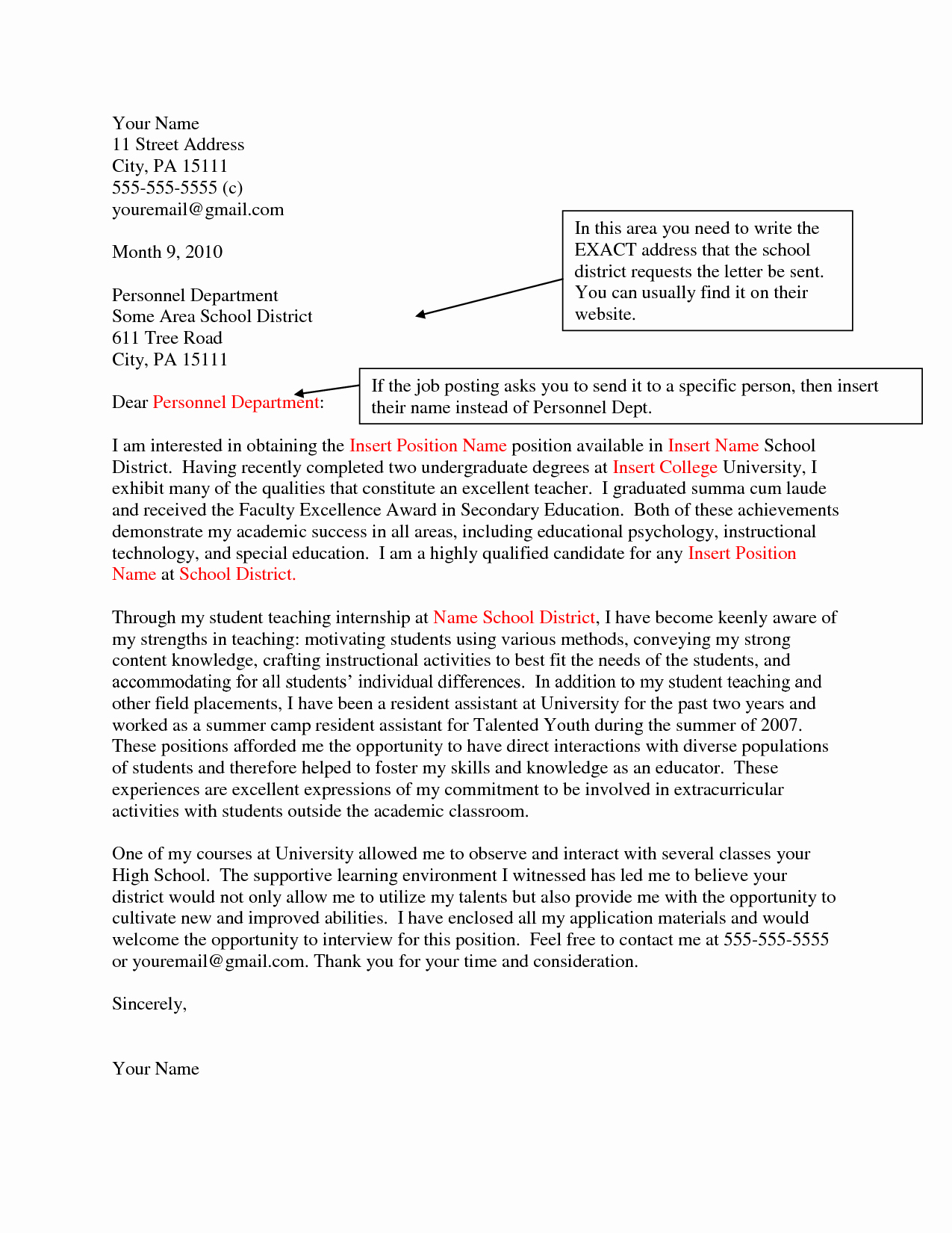 Letters Of Interest Education Awesome How to Write A Cover Letter Of Interest Example for A Job