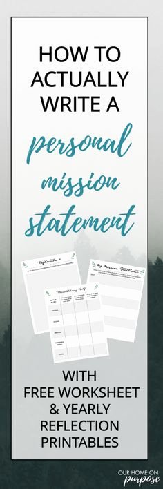 Life Time Mission Statement Luxury Personal Mission Statement
