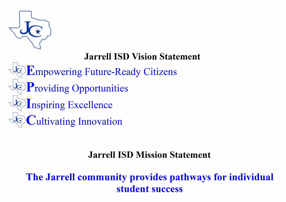 Lifetime Fitness Mission and Vision Statement Best Of Vision and Mission Jarrell Independent School District