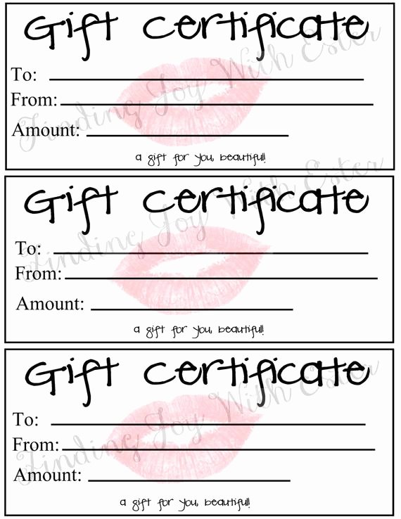 Lipsense Gift Certificate Template Beautiful Lipsense Gift Certificate