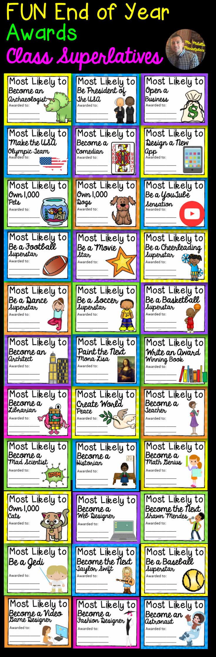 Superlatives For Students