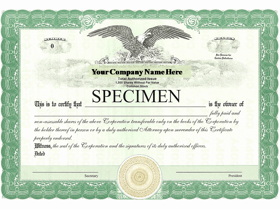Llc Member Certificate Template Awesome Llc or Corporation Certificates