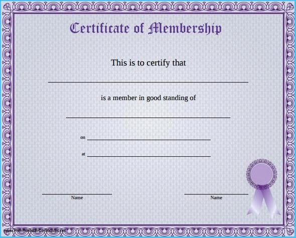 llc membership certificate template