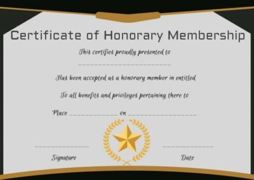 Llc Membership Certificate Template Word Beautiful 14 Honorary Life Certificate Templates Pdf Docx