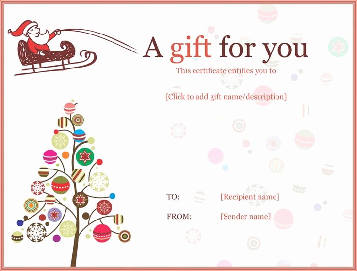 Magazine Subscription Gift Certificate Template Fresh Christmas Ball Trees Gift Certificate Template