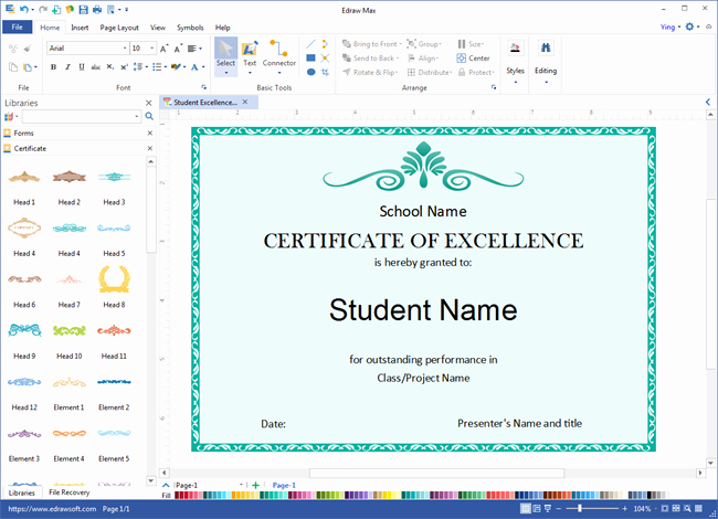 Make A Certificate Online Free Lovely Certificate Design software