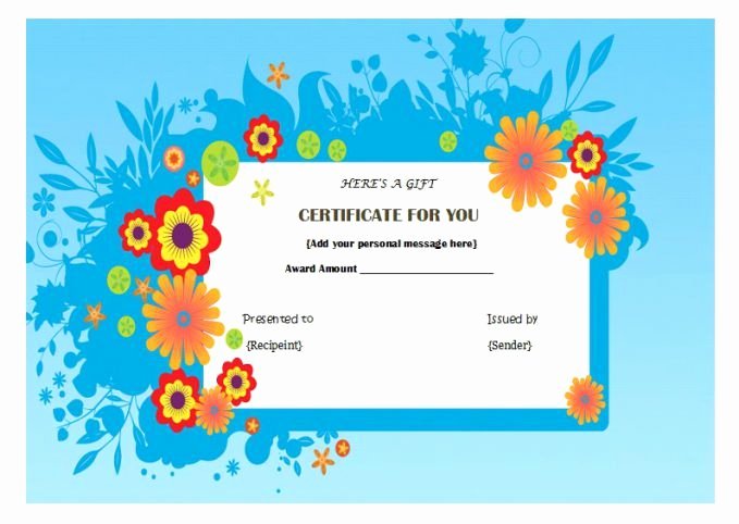 Manicure Gift Certificate Template Lovely Manicure Pedicure T Certificate