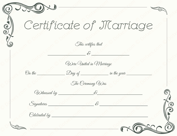 Marriage Certificate Template Microsoft Word Beautiful Standard Marriage Certificate Template Dotxes