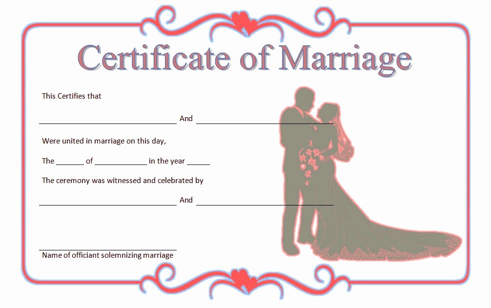 Marriage Covenant Certificate Template Inspirational Marriage Certificate Editable Template 9