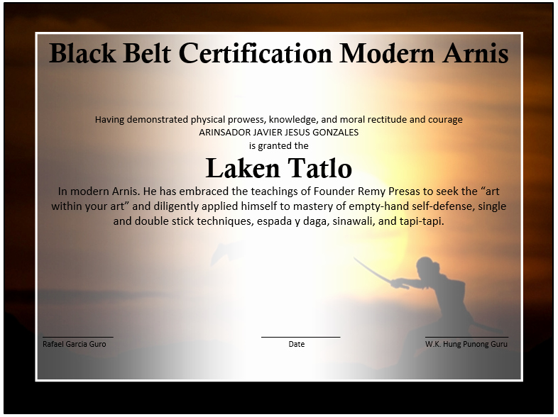 Martial Arts Certificate Maker Fresh Martial Arts event Winner Certificate Template Free