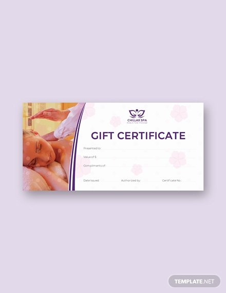 Massage Gift Certificate Template Free Download Elegant Free Blank Gift Certificate Template Download 232